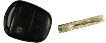 Snapped Toyota car key
