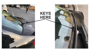 Open VW boot with keys locked inside